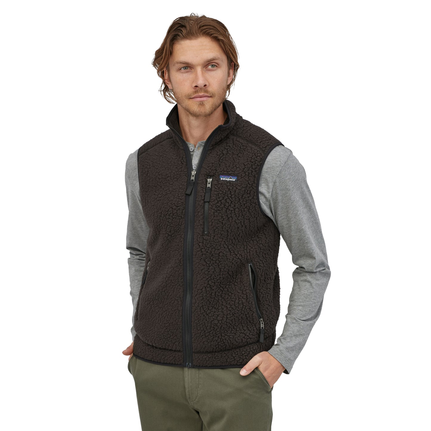 Men's Retro Pile Fleece Vest