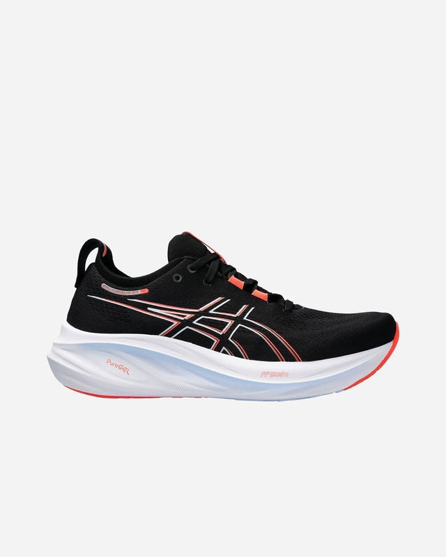 SCARPE ASICS GEL-NIMBUS 26 BLACK/TRUE RED