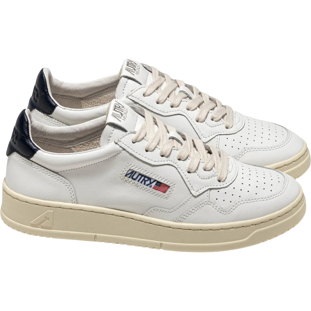 SNEAKERS MEDALIST LOW IN PELLE BIANCA E SPACE MAN