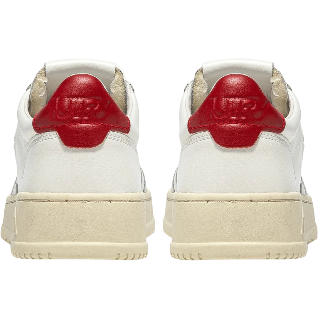 SNEAKERS MEDALIST LOW IN PELLE BIANCA E ROSSA MAN