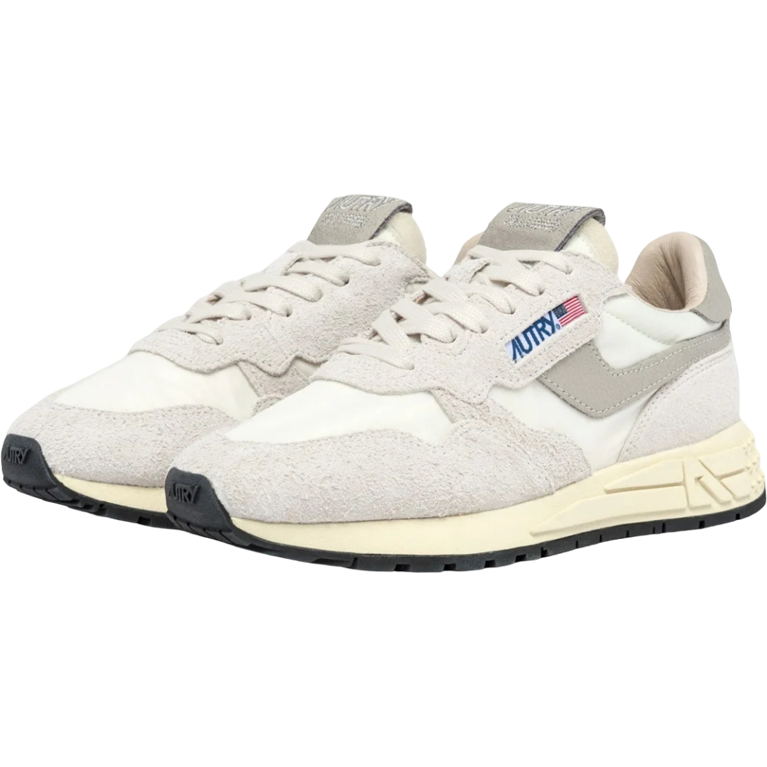 SNEAKERS REELWIND LOW IN NYLON E SUEDE BIANCO MAN