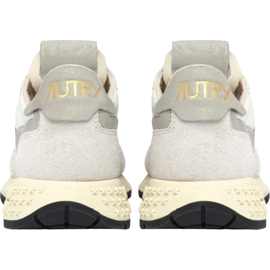 SNEAKERS REELWIND LOW IN NYLON E SUEDE BIANCO MAN