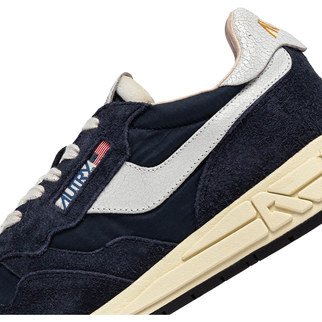 SNEAKERS REELWIND LOW IN NYLON E SUEDE BLUE SPACE E BIANCO MAN